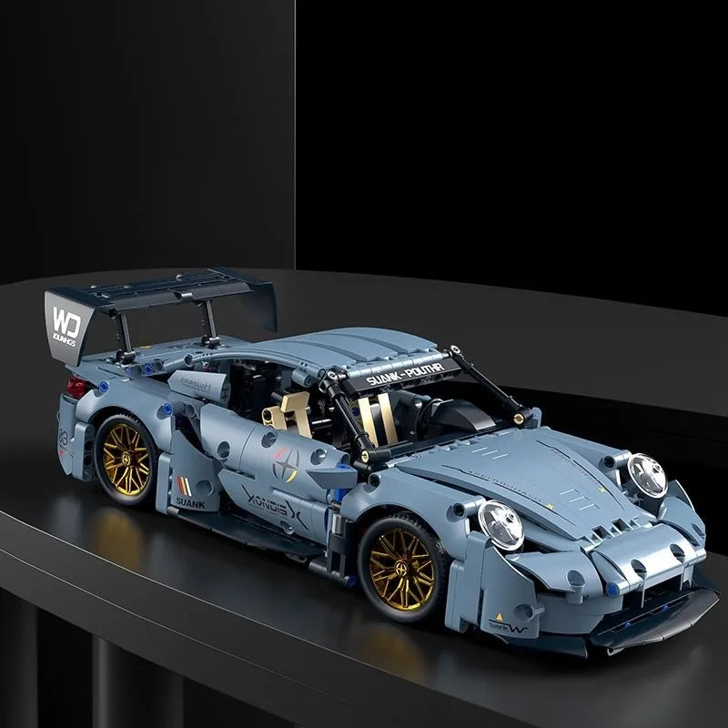 Technical Racing Sports Car Building Kit – 1:14 Supercar Model (1200+ pcs)