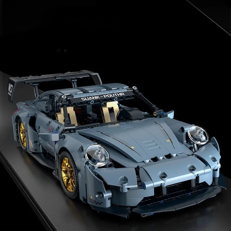 Technical Racing Sports Car Building Kit – 1:14 Supercar Model (1200+ pcs)