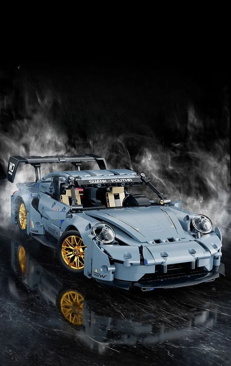 Technical Racing Sports Car Building Kit – 1:14 Supercar Model (1200+ pcs)