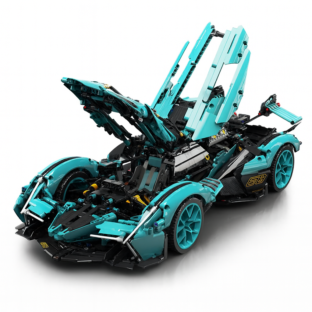 Concept Racing Sports Car Building Block Kit – 2023 (Supercar Model)