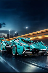 Blue V12 Roadster — Supercar Building Kit