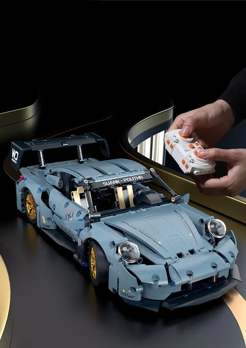 Technical Racing Sports Car Building Kit – 1:14 Supercar Model (1200+ pcs)