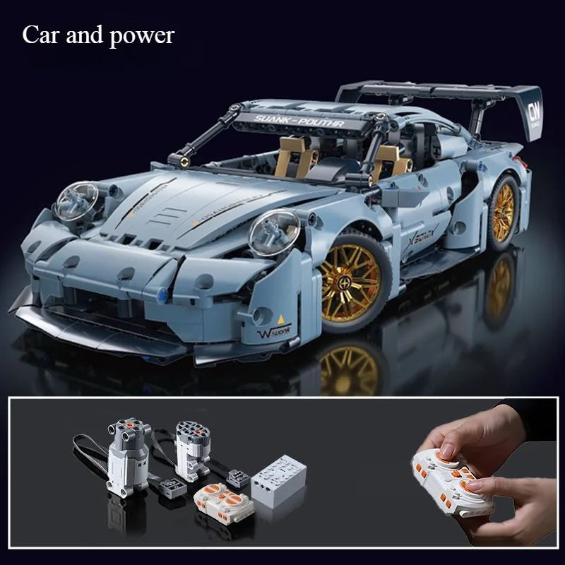 Technical Racing Sports Car Building Kit – 1:14 Supercar Model (1200+ pcs)