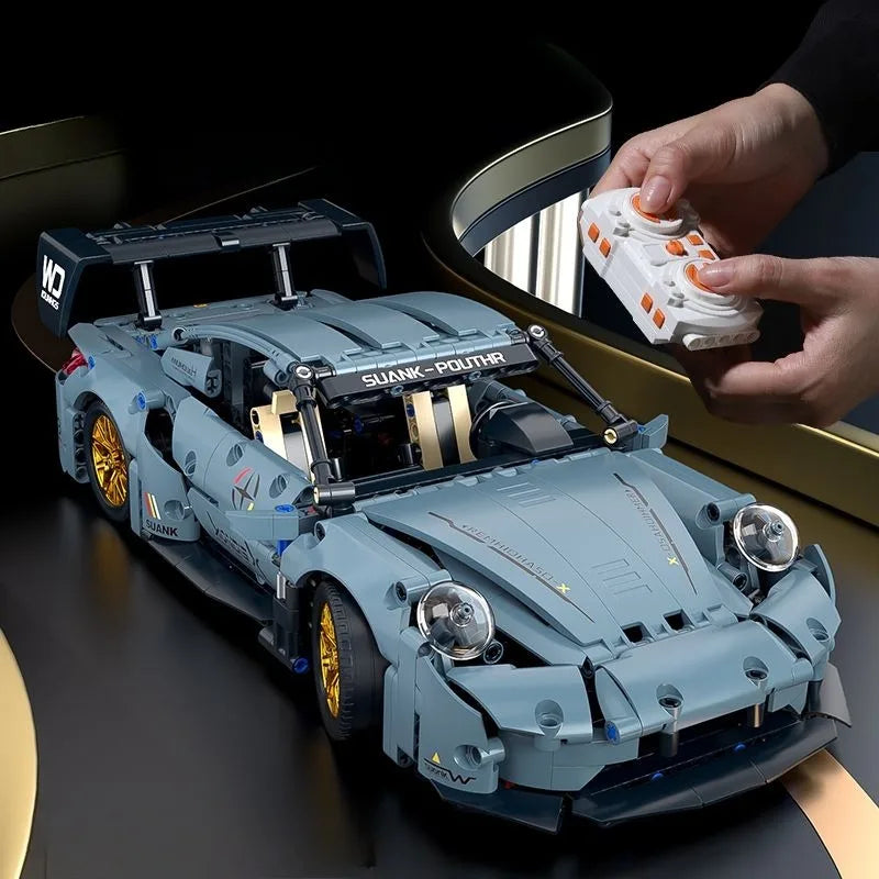 Technical Racing Sports Car Building Kit – 1:14 Supercar Model (1200+ pcs)