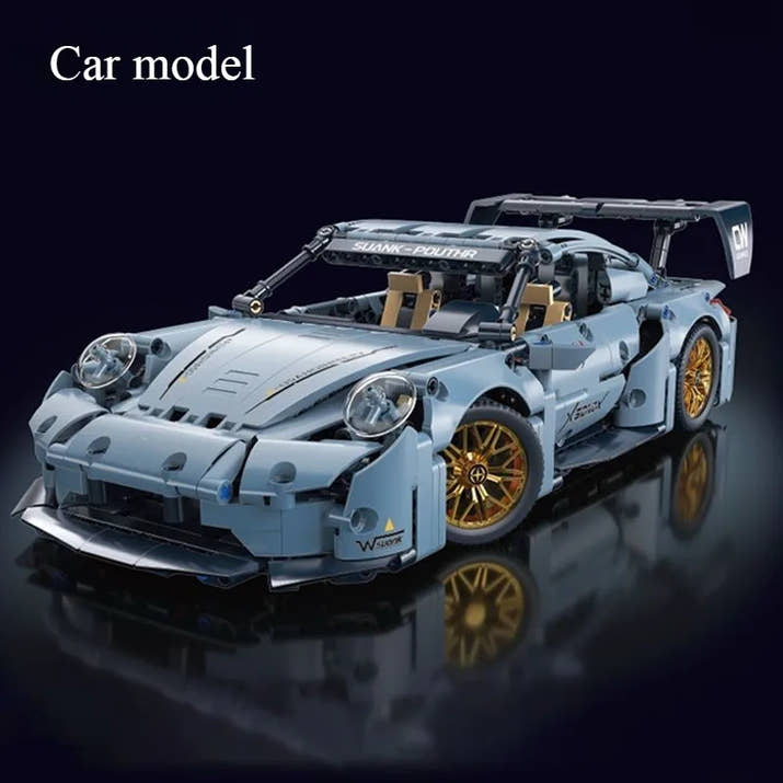 Technical Racing Sports Car Building Kit – 1:14 Supercar Model (1200+ pcs)