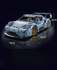 Technical Racing Sports Car Building Kit – 1:14 Supercar Model (1200+ pcs)