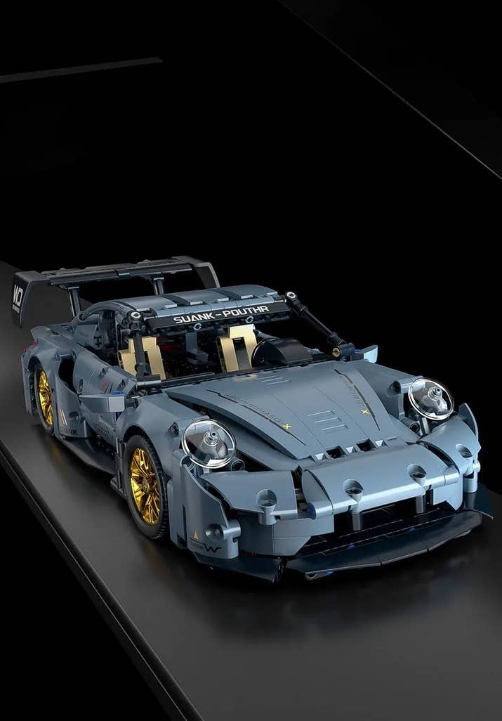 Technical Racing Sports Car Building Kit – 1:14 Supercar Model (1200+ pcs)