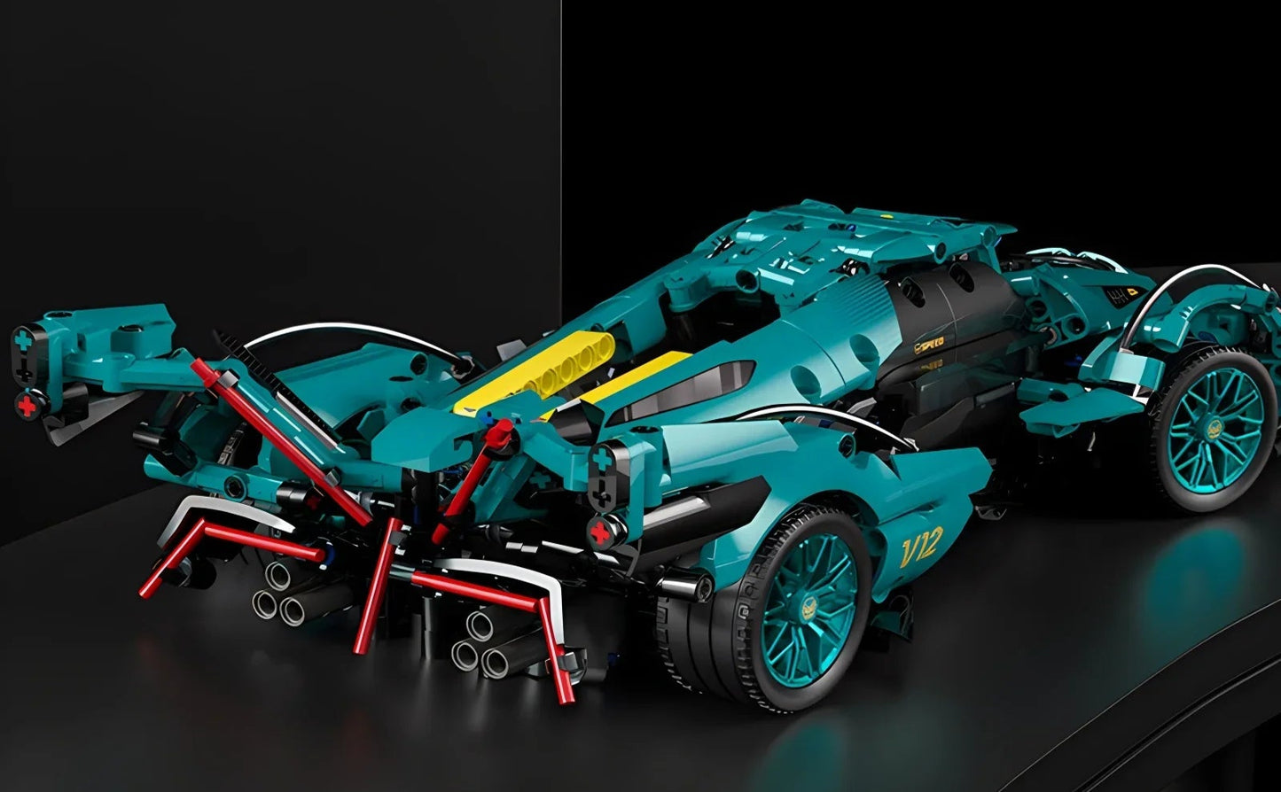 Blue V12 Roadster — Supercar Building Kit